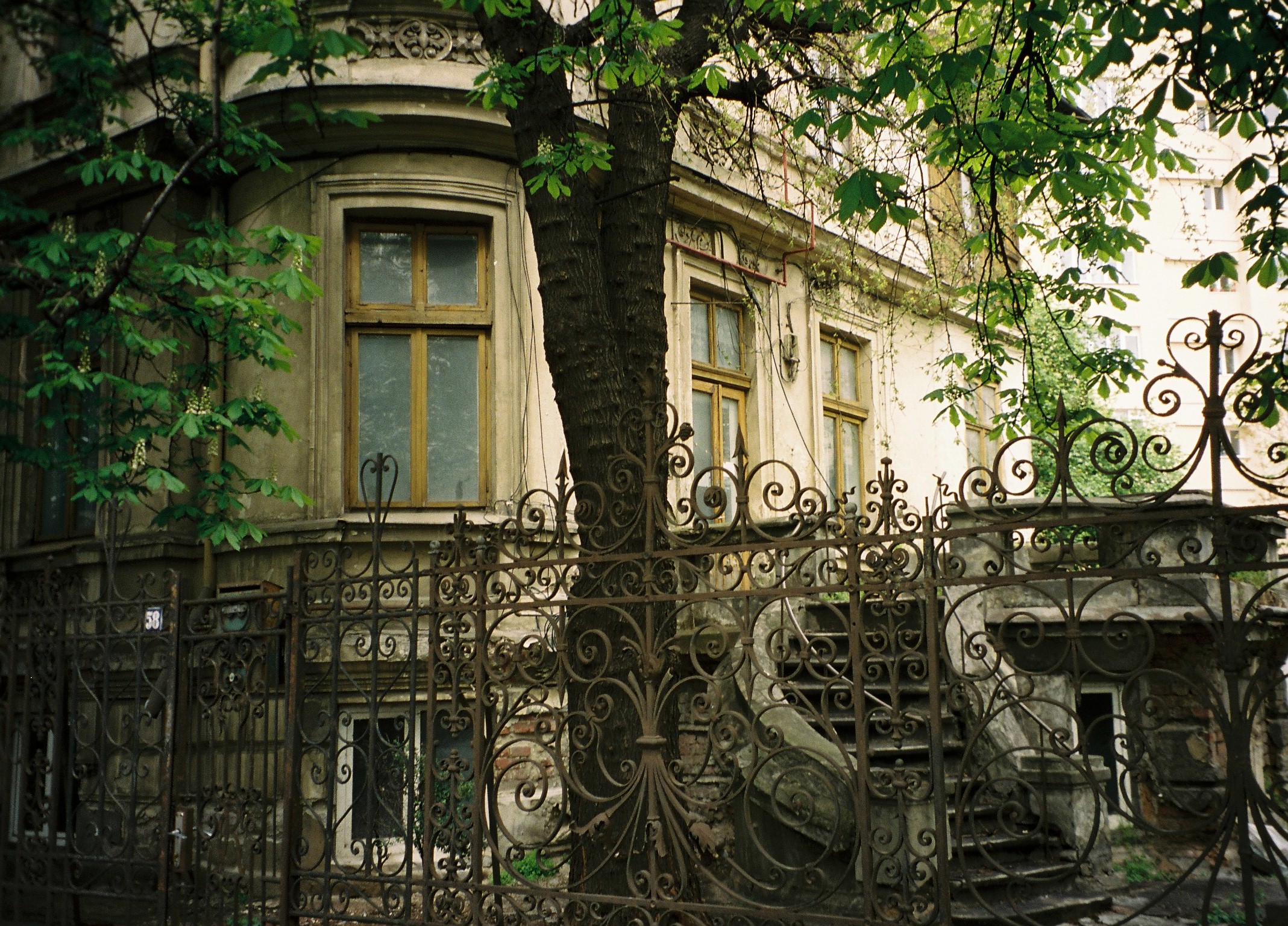 Classical building in Bucharest, Romania